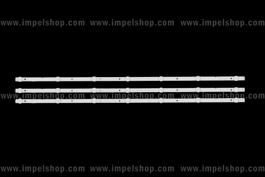 Zestaw listew LED do naprawy podświetlenia telewizora Keysmart 40" zestaw 3szt x YAL13-00730300-18 MS 8418 A34 200-204 3.0-3.2C 13267 MS-L1717 V1 2017-3-17